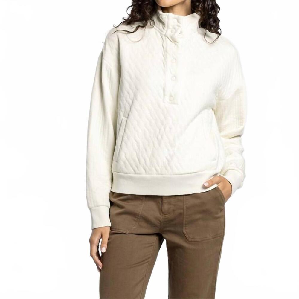 NEW THREAD & SUPPLY kyra pullover top in cobblestone - Picture 2 of 5